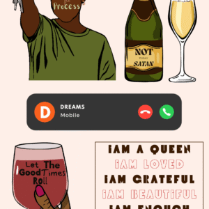 Dreams - Sticker Sheets of 5 Illustrations