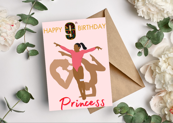 9th Birthday Card – African Print