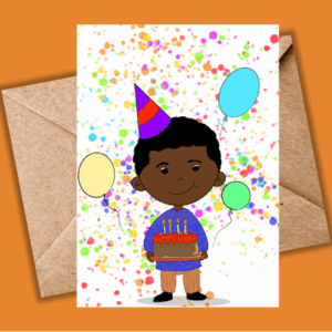 Birthday Card for Him – Boy greeting card