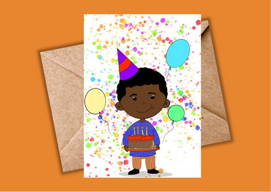 Birthday Card for Him – Boy greeting card