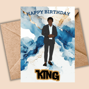 Birthday Card for Him – Black Man Card