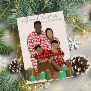 Merry Christmas Card - Family Wishes
