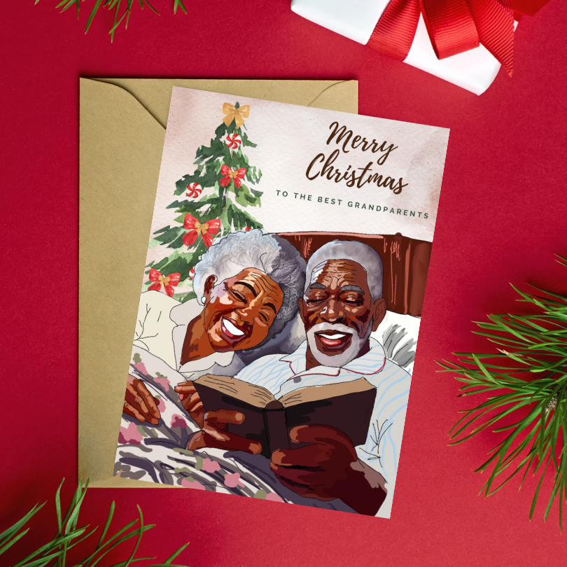 Merry Christmas Card for Grandparents