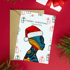 Christmas Card- Merry Christmas Card for Daughter