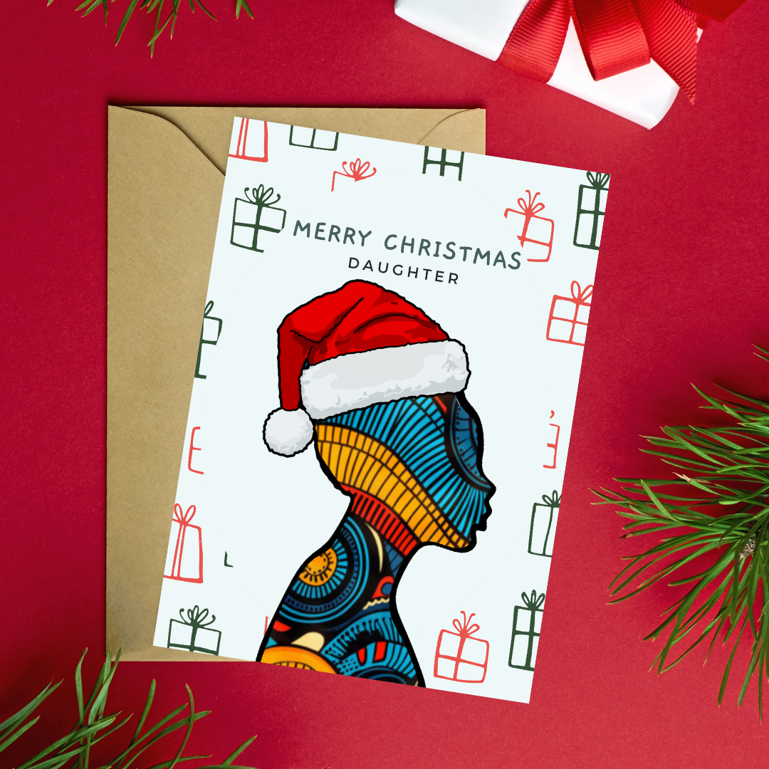 Christmas Card- Merry Christmas Card for Daughter