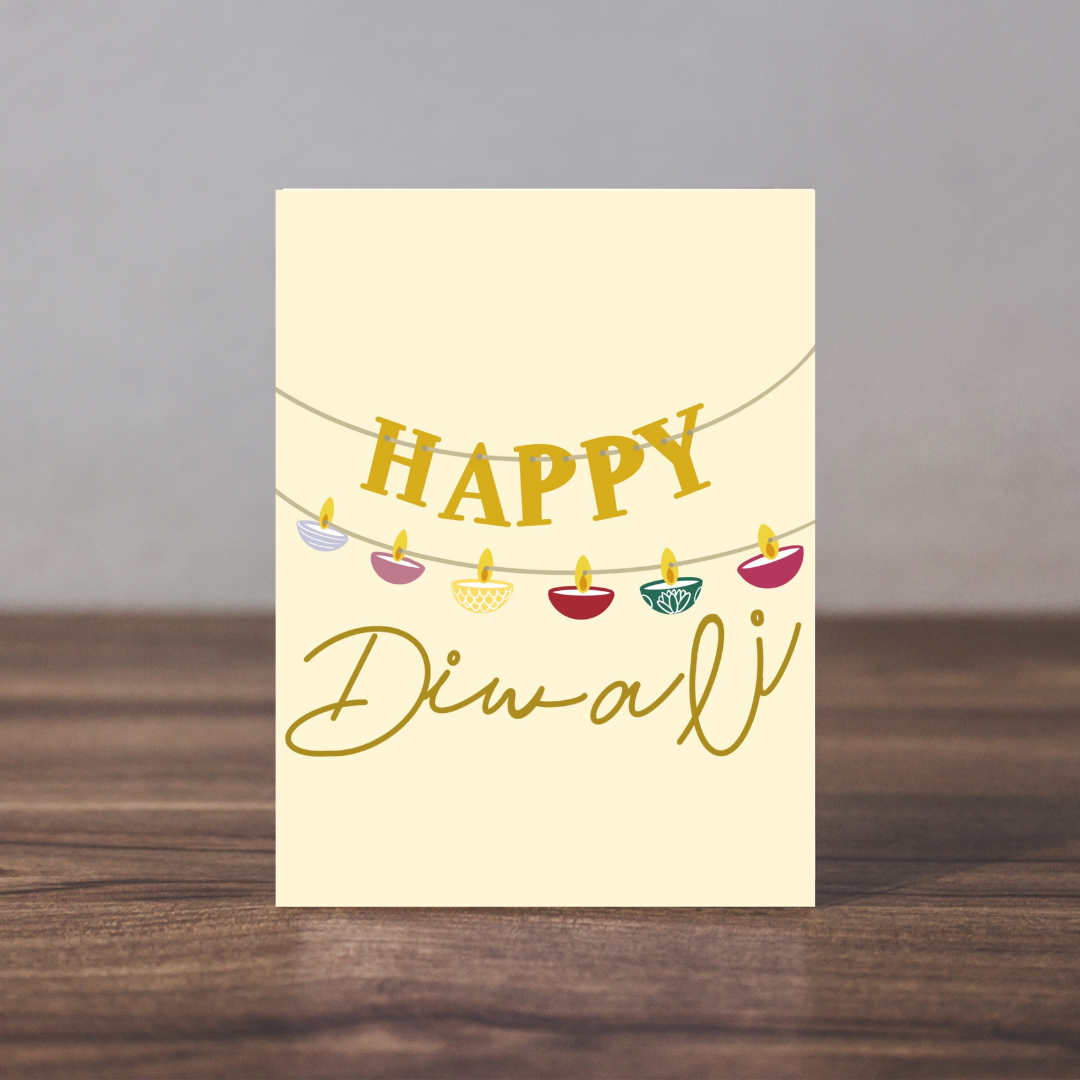 Happy Diwali Card - Diwali Lights Card