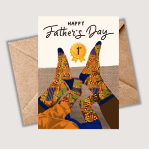 Father’s Day Card — African Pattern First Dad