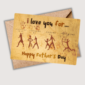 Happy Father’s Day- Cavemen Father & Son