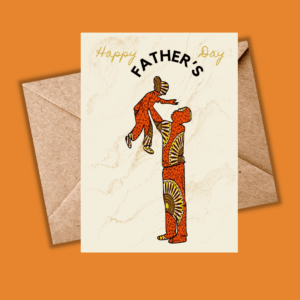 Father’s Day Card- Dad & Daughter African Pattern