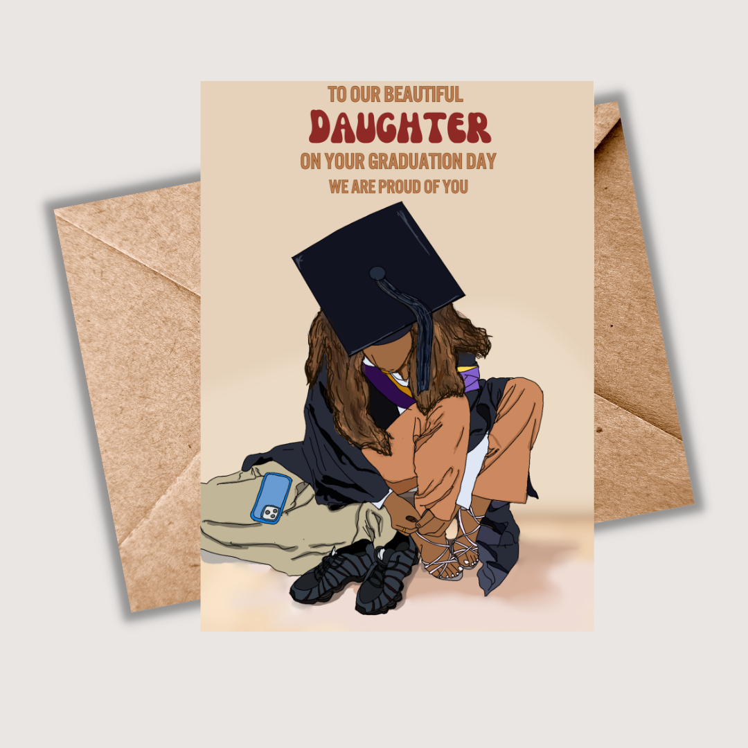 Graduation Card - Congrats Graduate for Daughter