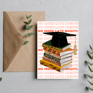 Proud Graduate Card - Afrocentric Pattern