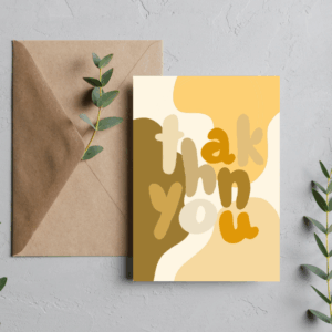 Thank You Card - Abstract Inspired