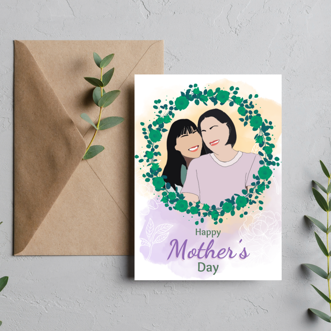 Mother’s Day Card for Mum — Mum & Daughter
