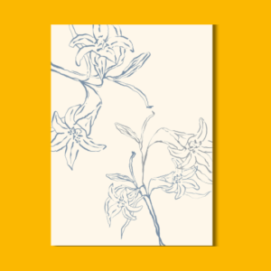 Plantable Postcard- Fine Line Illustration