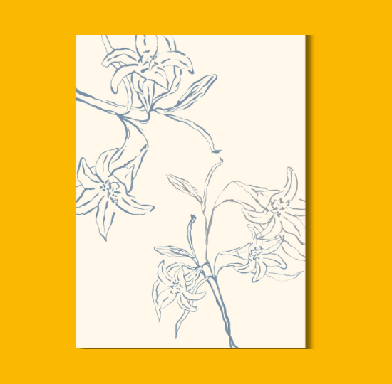 Plantable Postcard- Fine Line Illustration