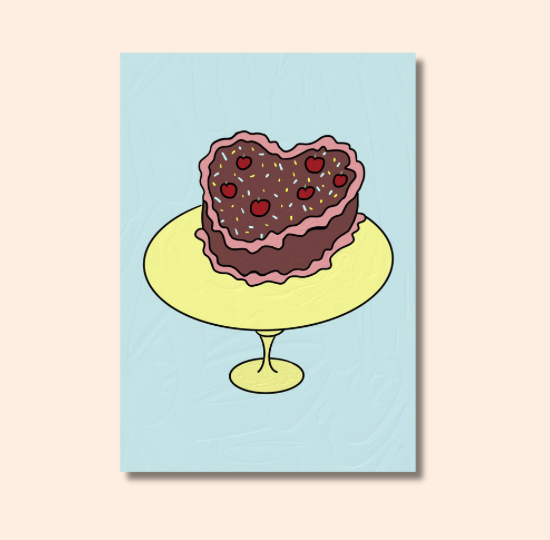 Plantable Postcard- Chocolate Cake