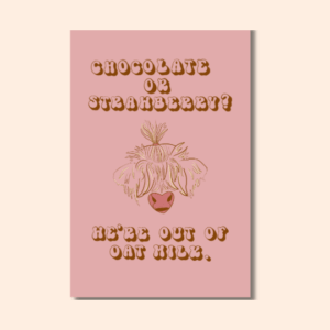 Plantable Postcard- Chocolate or Strawberry