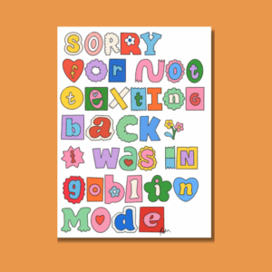 Plantable Postcard- Sorry for not texting..