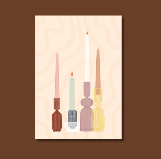Plantable Postcard- Candles
