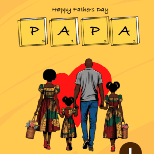 Father’s Day Card — Black Father & Children Variations