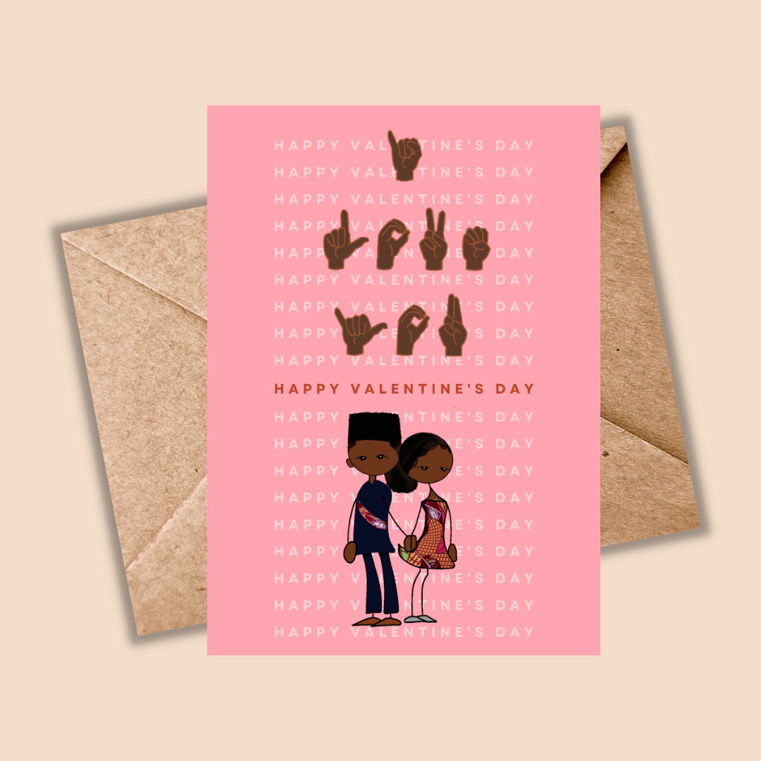 Valentine’s Day Card - I LOVE YOU (Sign Language) - Image 2