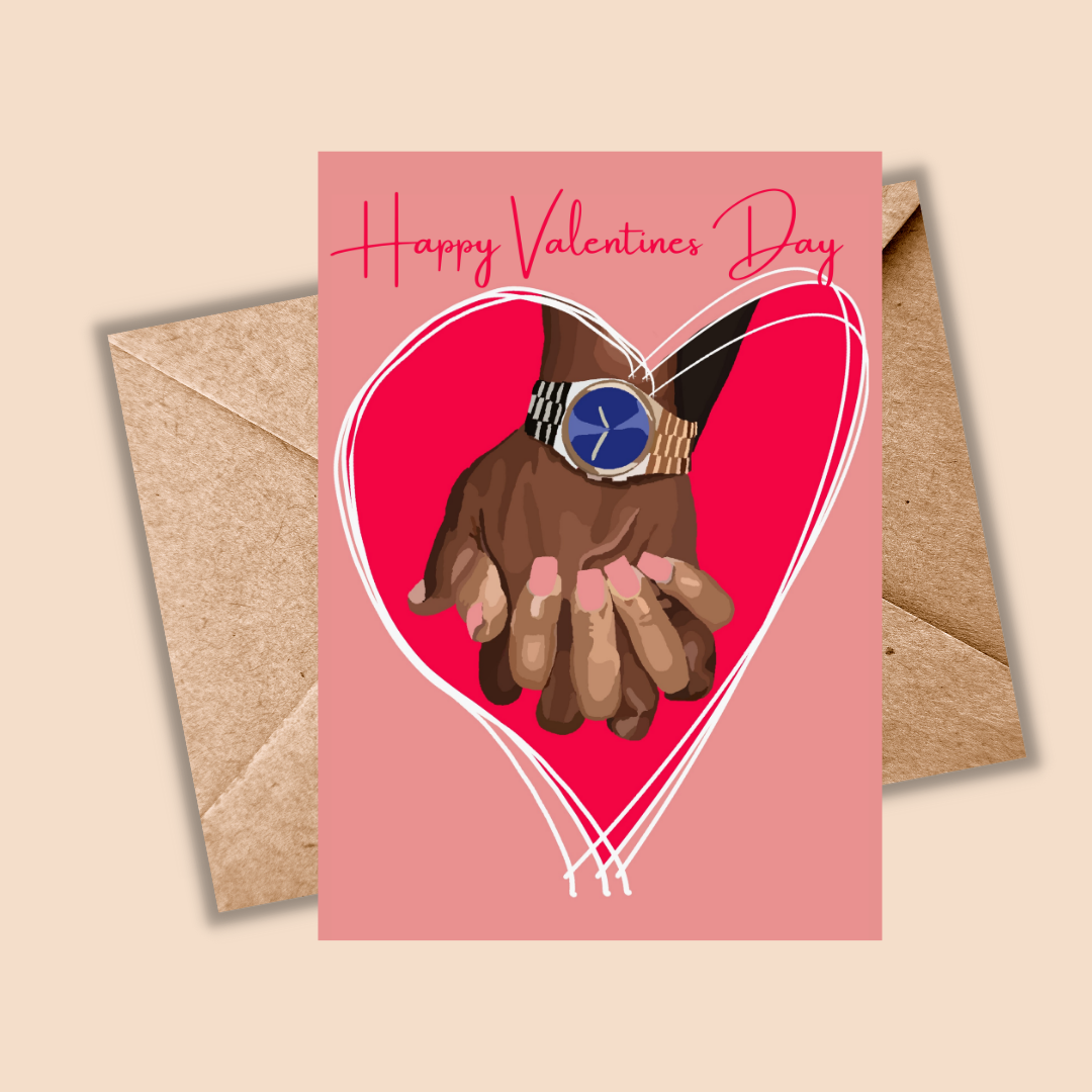 Valentine’s Day Card for Partner - Couple Holding Hands