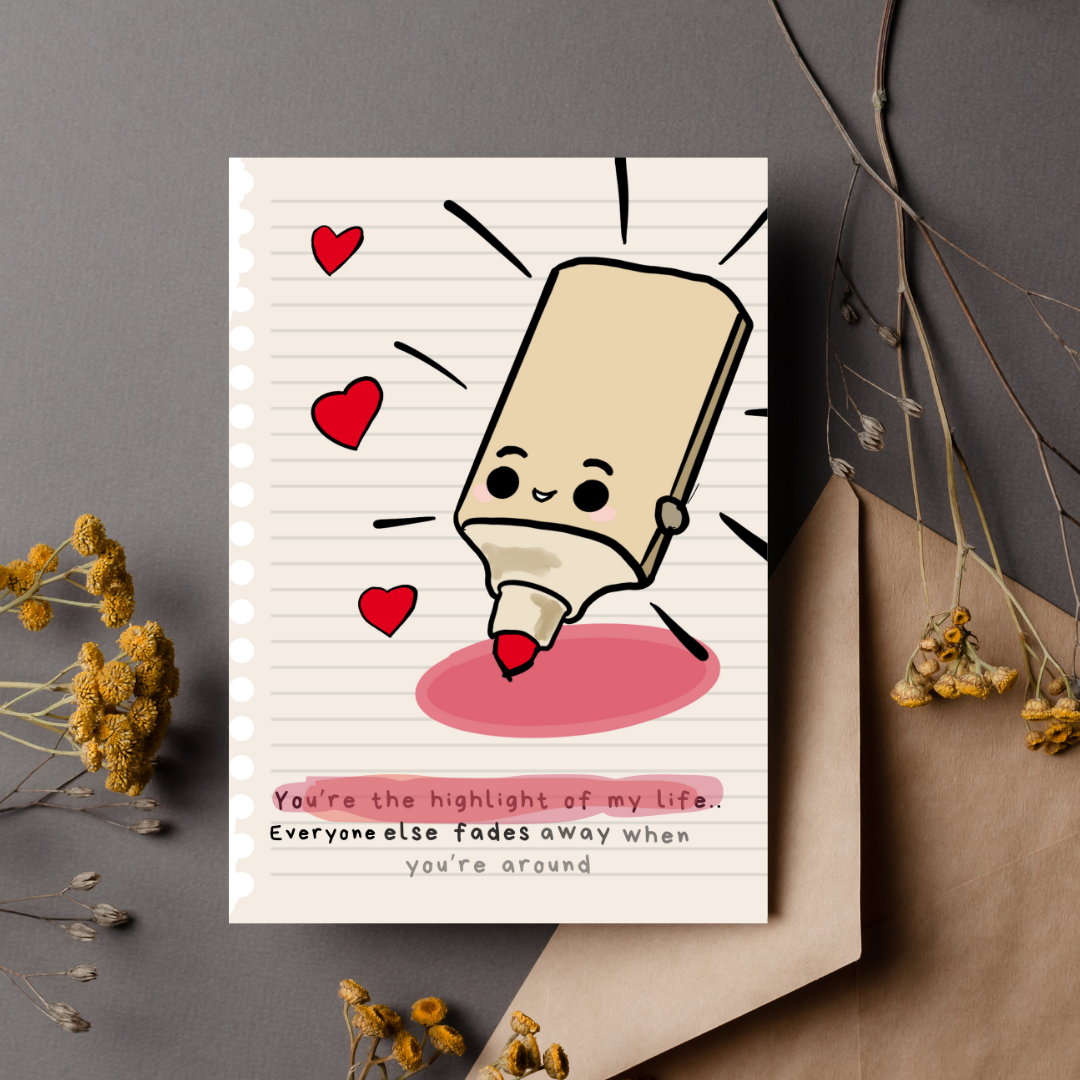 Cute Valentine’s Day Card- Highlight of My Life