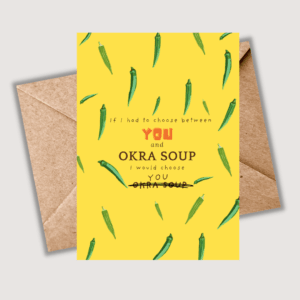 Valentine’s Day Card - Okra Illustration