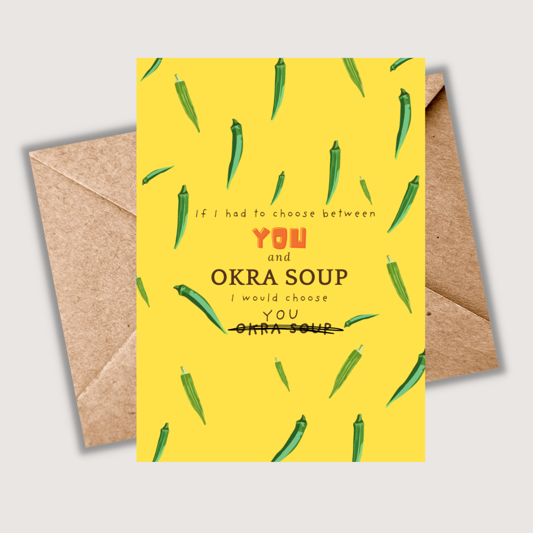 Valentine’s Day Card - Okra Illustration