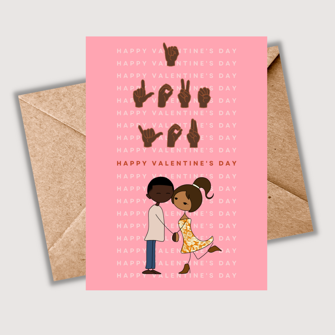 Valentine’s Day Card - I LOVE YOU (Sign Language) - Image 4