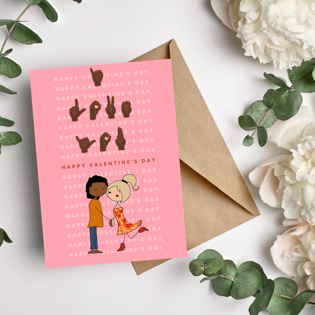 Valentine’s Day Card - I LOVE YOU (Sign Language) - Image 3