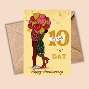 Anniversary Cards - 10 Years of Black Love