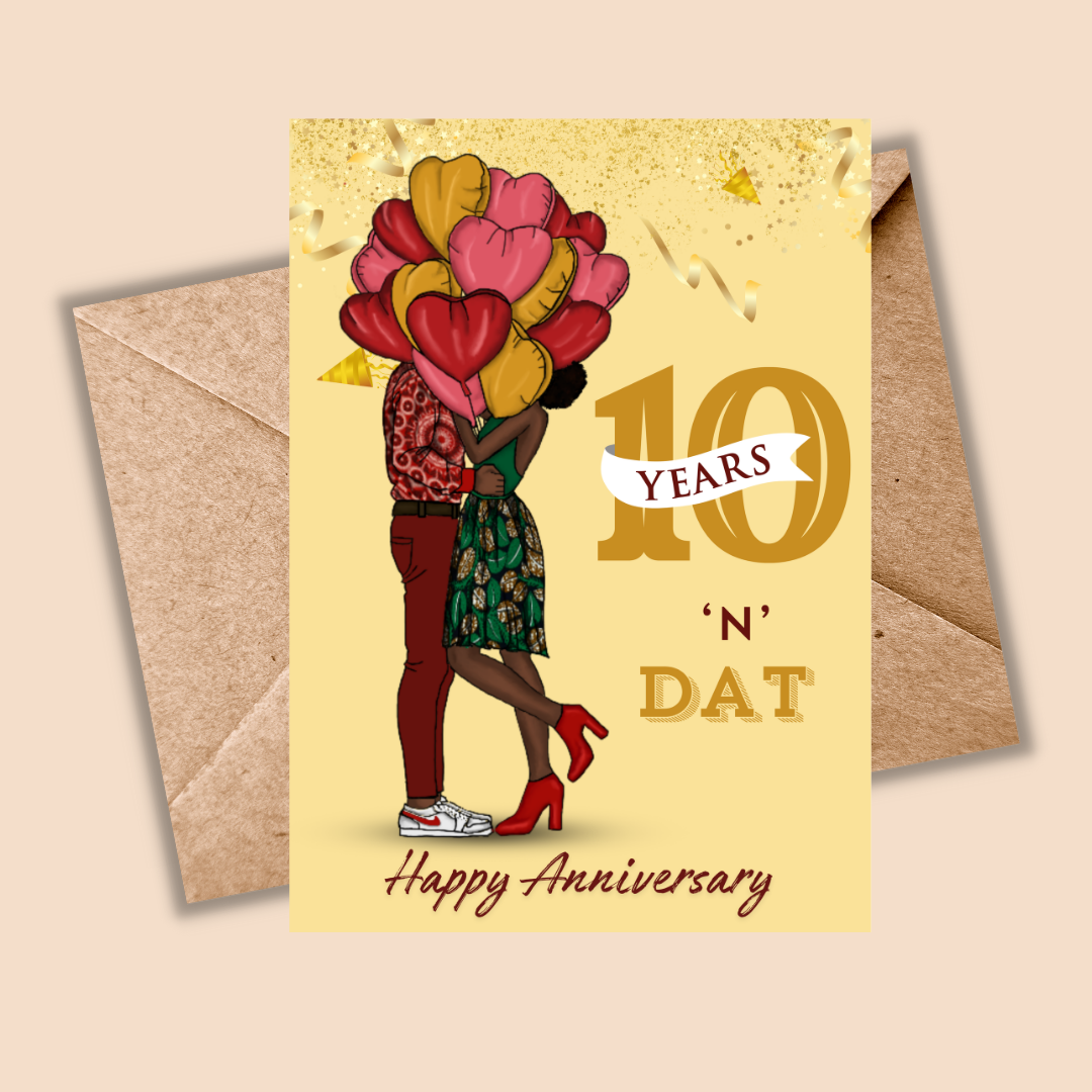 Anniversary Cards - 10 Years of Black Love